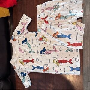 Hanna Andersson Multicolor Mermaid Kids Pajama Set